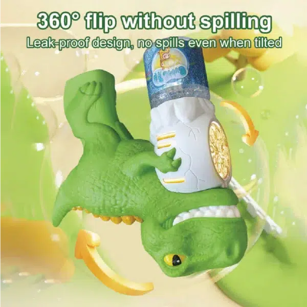 Powerful DinoGlow Automatic Bubble Gun with LED Lights | Aminsuk