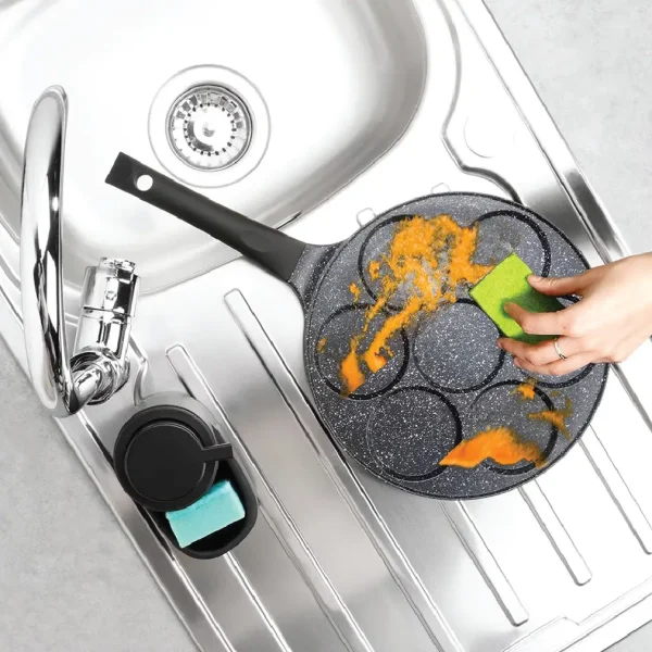 Aminsuk non-stick 7-slot mini pancake and egg cooking pan