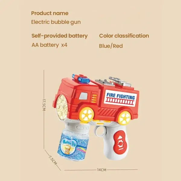 Automatic Electric Bubble Gun for Kids