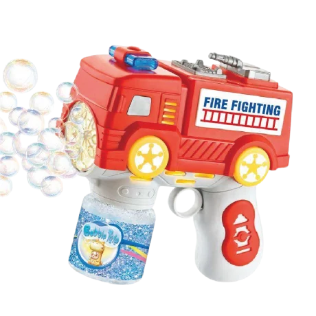 Aminsuk Fire Truck Electric Bubble Gun for Kids