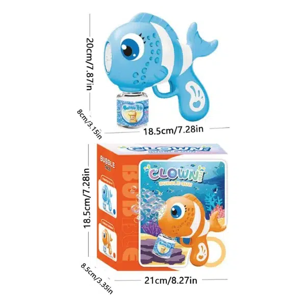 16 Hole Fish Bubble Machine