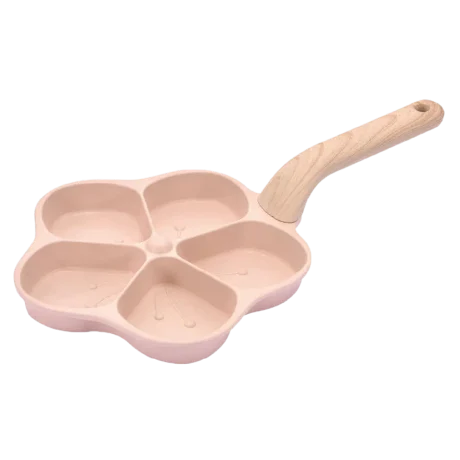 Peach Flower 5-Hole Non-Stick Egg Frying Pan by Aminsuk