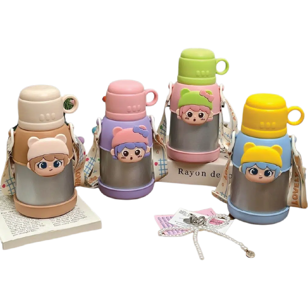 cute kids insulated water bottle